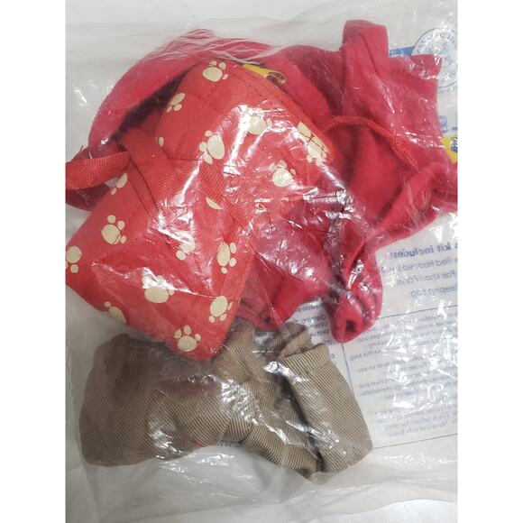 NEW BUILD A BEAR HIKING CAMPING OUTFIT hoodie khaki pants sleeping bag - Picture 4 of 4